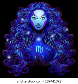 Neon signs of the Zodiac: Virgo.