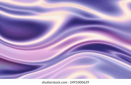 Neon silk texture background design with smooth waves.
