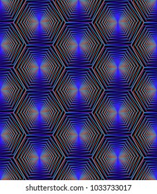 neon simple shapes pattern, bright linear endless texture