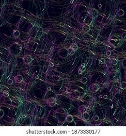 neon smooth rounded lines on a dark background