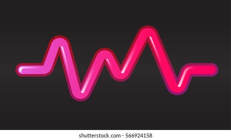 neon sound wave