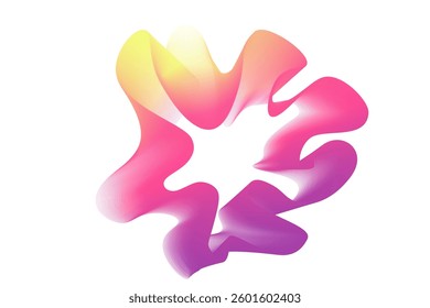 Neon sound waves. Sound abstract lines, radial spectrum. Colorful cover for a musical poster and album. Radial spectrum vector