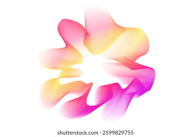 Neon sound waves. Sound lines, pulse wave, radial spectrum. Colorful cover for a musical poster and album. Radial spectrum vector