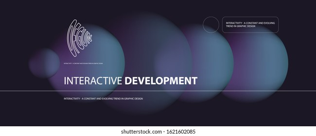 Neon space modern abstract liquid poster design, abstract design for web landing banner