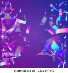 Neon Sparkles. Laser Design. Rainbow Texture. Falling Background. Disco Carnaval Backdrop. Crystal Art. Pink Party Effect. Festive Foil. Blue Neon Sparkles