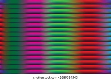 Espectro de Néon Padrão de Onda Horizontal Fundo de Gradiente 3D Abstrato Moderno.