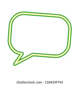 neon speech bubble message communication