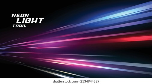 neon speed lights motion background