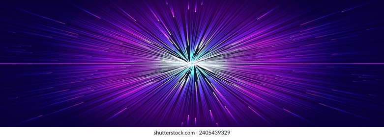 Neon speed line background radial effect