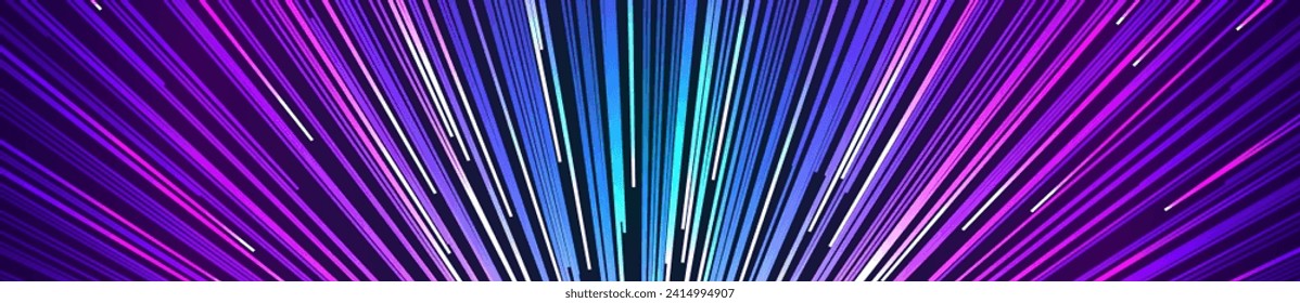 Efecto de banda vectorial de la línea de velocidad de neón