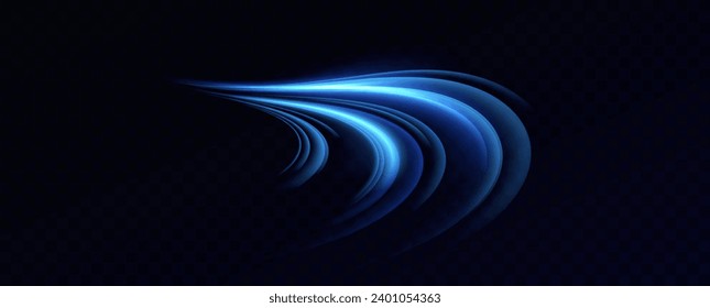 Neon speed lines. Dynamic light motion traces. Light trace wave, trace line.Futuristic neon light lines. Light movement effect, Neon speed lines.	