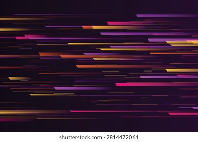 Neon speed lines: vibrant overlapping light streaks on dark background, lightstreaks purple