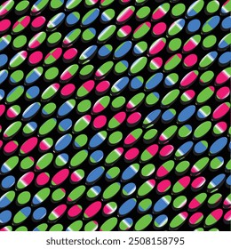 Curvas de teia de aranha de néon com estilo de pop art de sombra