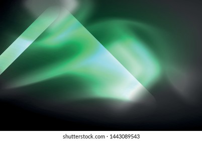 Neon-Quadrat- und Zeilenleuchten auf dunklem Hintergrund mit unscharfem Effekt, Vektormodernes Design