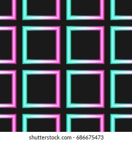 neon square pattern vector