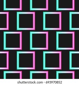 neon square pattern vector
