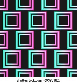 neon square pattern vector