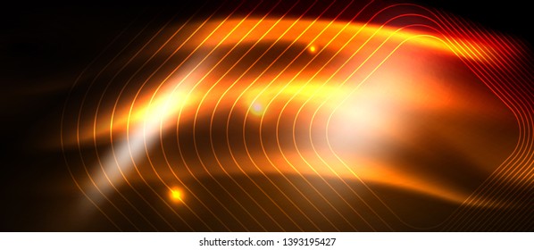 Neon-Quadrat-Formen, Linien auf hellem Hintergrund, Vektordesign