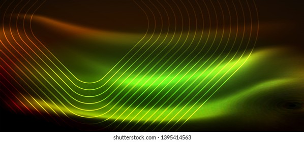 Neoneckige Formen, Linien auf hellem Hintergrund, Vektordesign