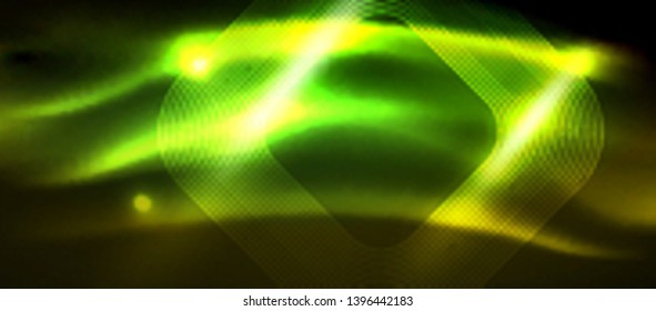 Neoneckige Formen, Linien auf hellem Hintergrund, Vektordesign