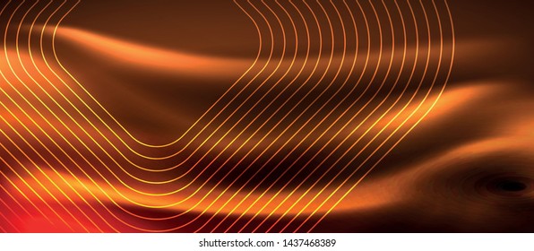 Neoneckige Formen, Linien auf hellem Hintergrund, Vektordesign