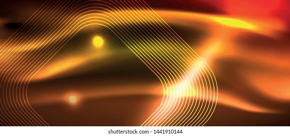 Neoneckige Formen, Linien auf hellem Hintergrund, Vektordesign