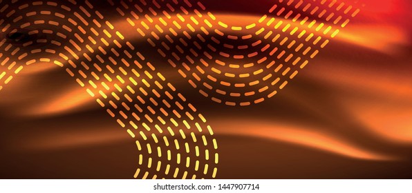 Neoneckige Formen, Linien auf hellem Hintergrund, Vektordesign