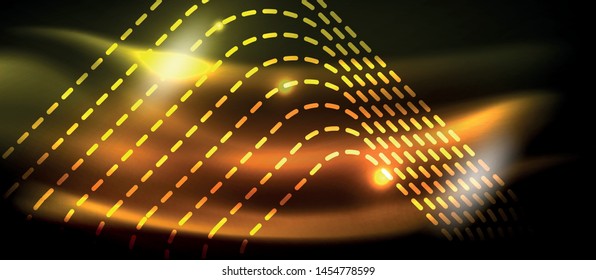 Neoneckige Formen, Linien auf hellem Hintergrund, Vektordesign