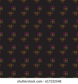 neon, squares, geometric figures