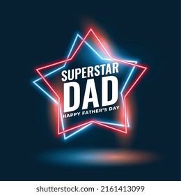 Neon Star Style Superstar Dad Background