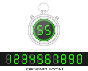 neon stopwatch