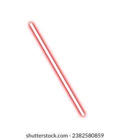 Neon Straight Line Design. Geradeaus. Design-Element für helle gerade Linien