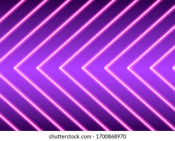 Iluminación con rayas de neón.Antecedentes abstractos. Ilustración de material vectorial