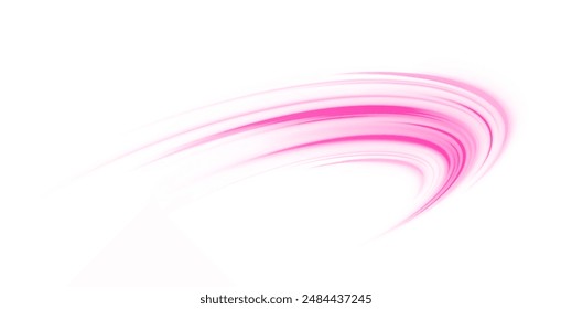 	
Neon stripes in the form of drill, turns and swirl. Vector pgn glitter light fire flare trace. Abstract image of speed motion on the road.	
