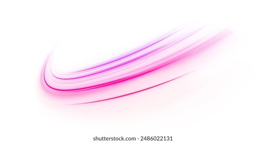 	
Neon stripes in the form of drill, turns and swirl. Vector pgn glitter light fire flare trace. Abstract image of speed motion on the road.	
