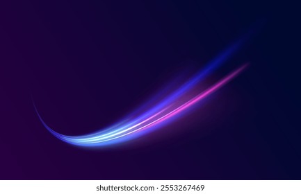 Rayas de neón en forma de taladro, giros y remolinos. Velocidad de fondo de concepto de luz. Líneas de borde rotacionales de fondo Abstractas, png, efecto, onda, neón, línea. 