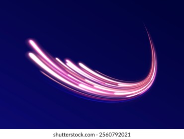 Neon stripes in the form of drill, turns and swirl.Iight background, speed, wavy, swirl,curve,speedy,vector. Abstract background rotational border lines.