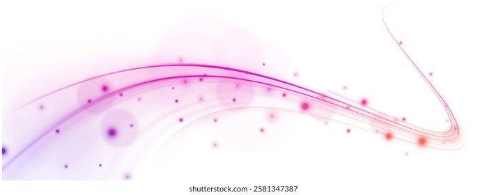 Neon stripes in the form of drill, turns and swirl. Speed of light concept background. Abstract background rotational border lines, png, effect, wave,neon,line. 