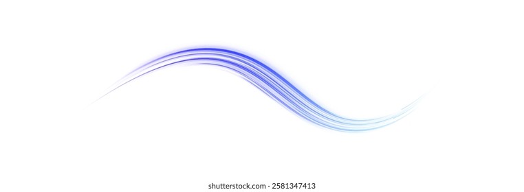 Neon stripes in the form of drill, turns and swirl. Speed of light concept background. Abstract background rotational border lines, png, effect, wave,neon,line. 