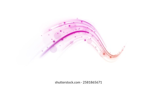 Neon stripes in the form of drill, turns and swirl. Speed of light concept background. Abstract background rotational border lines, png, effect, wave,neon,line. 