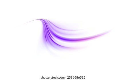 Neon stripes in the form of drill, turns and swirl. Speed of light concept background. Abstract background rotational border lines, png, effect, wave,neon,line. 