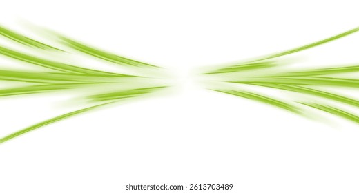Neon stripes in the form of drill, turns and swirl. Speed of light concept background. Abstract background rotational border lines, png, effect, wave,neon,line.