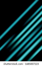 Neon stripes on a black background. Colorful abstract background. illustration for design. Vector