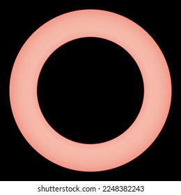 Neon sun red color vector illustration image flat style light
