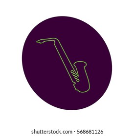 Neon suxophone logo
Jazz simbol