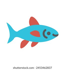 Diseño de iconos planos de Vector Tetra de neón