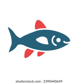 Neon Tetra Vector Glyph Two Color Icon For Personal And Commercial Use.
