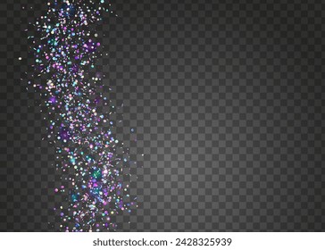 Neon Tinsel. Disco Birthday Template. Pink Laser Sparkle. 3d Texture. Cristal Design. Party Glitter. Falling Poster. Unicorn Effect. Blue Neon Tinsel