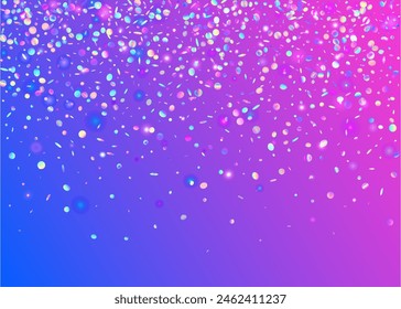 Neon Tinsel. Iridescent Burst. Disco Pattern. Pink Laser Background. Falling Design. Digital Poster. Carnaval Glitter. Glare Abstract Explosion. Purple Neon Tinsel