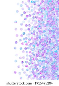 Neon tinsels confisca el fondo vectorial. Partículas brillantes brillantes brillantes de vacaciones brillante vista superior. Confeti de vacaciones con fondo brillante.